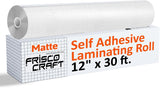 Frisco Craft Transparent Matte Clear Self Adhesive Laminating Roll 12"x30FT
