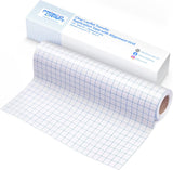 Frisco Craft Clear Premium Tack Vinyl Transfer Paper Tape Roll-12 x 50 FT w/Alignment Grid Application Tape for Cricut & Silhouette Cameo, Adhesive Vinyl for Decals,Signs, Windows, Stickers