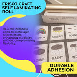 Frisco Craft Transparent Matte Clear Self Adhesive Laminating Roll 12"x30FT