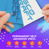 Frisco Crafts Glossy Permanent Vinyl - Durable Self Adhesive Vinyl for Crafting, Signage, & Home Decor - Weather-Resistant