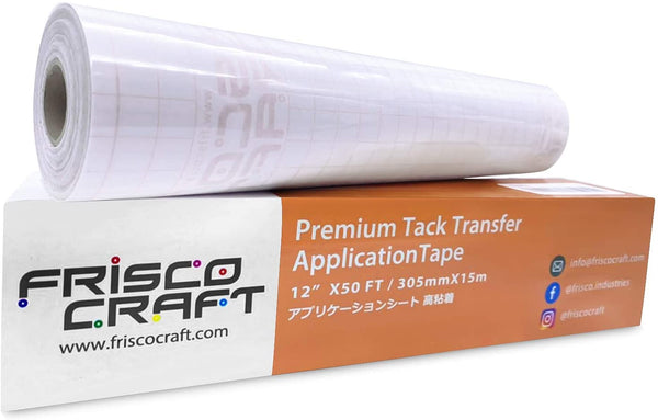 Frisco Craft Transfer Tape Roll Premium Clear Application Paper Tape -  Perfect for Any Adhesive Vinyl for Decals