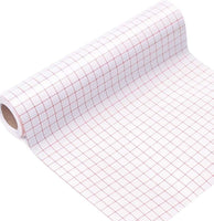 Frisco Craft Clear Premium Tack Vinyl Transfer Paper Tape Roll-12 x 50 FT w/Alignment Grid Application Tape for Cricut & Silhouette Cameo, Adhesive Vinyl for Decals,Signs, Windows, Stickers