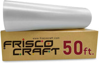 Frisco Craft C-370 Transfer Tape for Vinyl 12" x 50 Feet Clear Lay Flat | Application Tape Perfect for Self Adhesive Vinyl for Signs Stickers Decals Walls Doors Windows