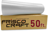 Frisco Craft C-370 Transfer Tape for Vinyl 12" x 50 Feet Clear Lay Flat | Application Tape Perfect for Self Adhesive Vinyl for Signs Stickers Decals Walls Doors Windows