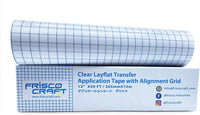 Frisco Craft Transfer Tape for Vinyl Feet Clear Lay Flat | Application Tape Perfect for Self Adhesive Vinyl for Signs Stickers Decals Walls Doors Windows