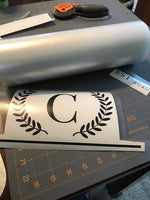 Frisco Craft C-370 Clear Lay Flat Transfer Roll 12" x 50 Feet and Frisco Craft Matte Black Permanent Adhesive Vinyl Roll 12" by 30 FEET